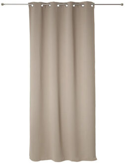 Atmosphera verduisterende gordijnen - set 2x stuks - B135 x L240 cm - beige - geplooid