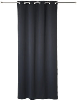 Atmosphera verduisterende gordijnen - set 2x stuks - B135 x L240 cm - donkergrijs - geplooid