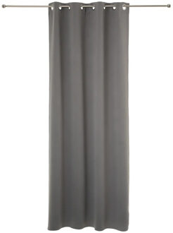Atmosphera verduisterende gordijnen - set 2x stuks - B135 x L240 cm - grijs - geplooid