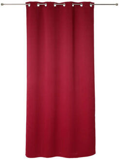 Atmosphera verduisterende gordijnen - set 2x stuks - B135 x L240 cm - rood - geplooid