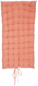 Atmosphera Vloerkussen Matras - steenrood - polyester/katoen - 120 x 60 x 5 cm - Extra lang