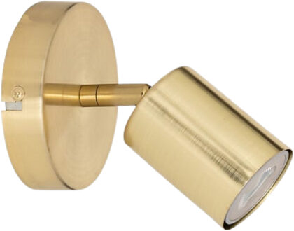 Atmosphera Wand / plafondlamp Vico - D10 x H15 cm - metaal - goud - 2 lichtbronnen