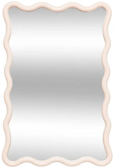 Atmosphera Wandspiegel Waves - beige - 60 x 38 cm - kunststof/glas