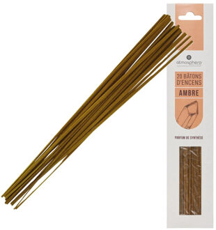 Atmosphera Wierook stokjes in Amber geur - voordeelpak - 20x stokjes - 25cm -?Ontspannend