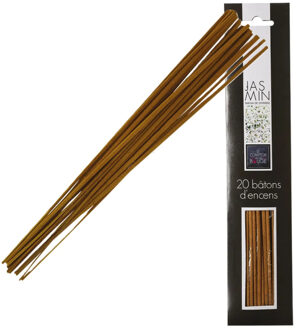 Atmosphera Wierook stokjes in Jasmijn geur - voordeelpak - 20x stokjes - 25cm -?Ontspannend