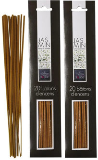 Atmosphera Wierook stokjes in Jasmijn geur - voordeelpak - 40x stokjes - 25cm -?Ontspannend