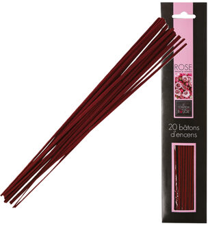 Atmosphera Wierook stokjes in rozen geur - 20x stokjes - 25cm