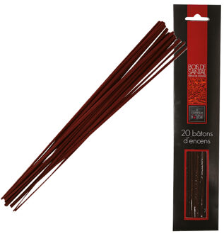 Atmosphera Wierook stokjes in Sandelhout geur - voordeelpak - 20x stokjes - 25cm -?Ontspannend