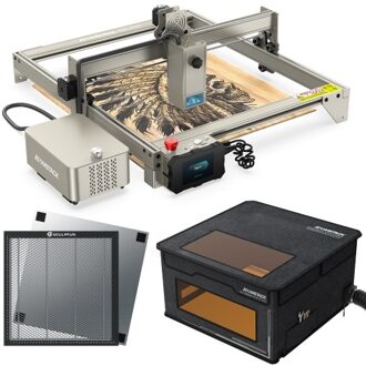 ATOMSTACK S20 Pro 20W Laser Engraver with FB2 Laser Engraver Protective Box and 400x400mm Laser Cutting Honeycomb Working Table