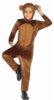 Atosa Aap Tootsie verkleed kostuum/onesie voor kinderen Bruin