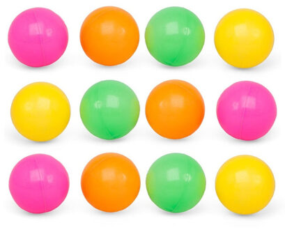 Atosa Ballenbak ballen - 40x - neon kleuren - 6 cm - Speelgoed - Ballenbakballen