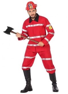 Atosa Brandweer verkleedpak/carnavalskostuum voor heren - carnavalskleding - One size;;