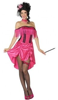 Atosa Cabaret/can can verkleedkleding voor dames - voordelig geprijsd M/L (38-40)