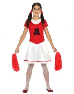 Atosa Cheerleader jurk/jurkje verkleed kostuum voor meisjes