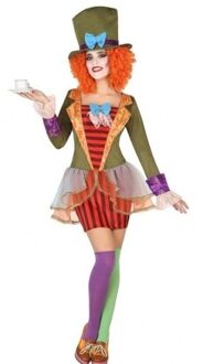 Atosa Clown met hoge hoed verkleed set voor dames
