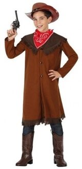 Atosa cowboy kostuum - polyester - voor kinderen - verkleedkleding - verkleden Bruin