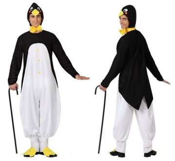 Atosa Dierenpak pinguin - verkleed kostuum - voor volwassenen - Carnaval dieren verkleedkleding Multi