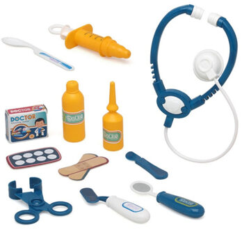 Atosa Dokter/zuster/verpleegster accessoires set - verkleed speelgoed - 12 artikelen - kunststof - kind