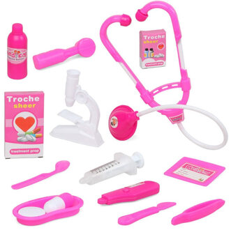 Atosa Dokter/zuster/verpleegster accessoires set - verkleed speelgoed - 13 artikelen - kunststof - kind