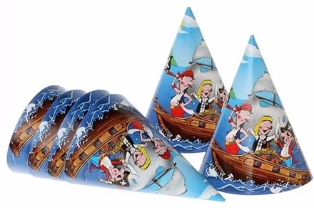 Atosa Feesthoedjes piratenfeestje 6x stuks