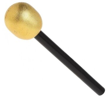 Atosa Gouden speelgoed microfoon van kunststof Goudkleurig