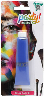 Atosa grimeer schmink - voor grotere vlakken - blauw - 30 gram - carnaval/verkleed thema
