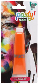 Atosa grimeer schmink - voor grotere vlakken - oranje - 30 gram - carnaval/verkleed thema