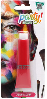 Atosa grimeer schmink - voor grotere vlakken - rood - 30 gram - carnaval/verkleed thema