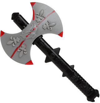 Atosa Grote hakbijl - plastic - 40 cm - Halloween/ridders verkleed wapens accessoires - Verkleedattributen Multikleur