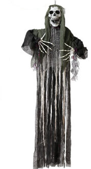 Atosa Halloween/horror thema hang decoratie Geest/spook Skelet - enge/griezelige pop - 158 cm - Feestdecoratievoorwerp