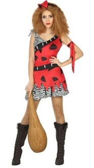 Atosa Holbewoonster/cavewoman Loana verkleed kostuum/jurk dames