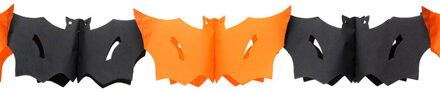Atosa Horror/halloween thema feestslinger - Vleermuizen - papier - 300 cm - Feestartikelen/versiering Multi