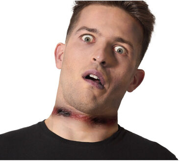 Atosa Horror/Halloween verkleed accessoires bloed/vlees - nep wond - opplakken - littekens