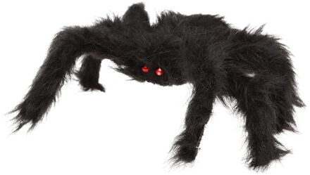 Atosa Horror spin groot - Halloween decoratie/versiering - zwart - 20 x 28 cm