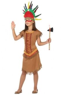 Atosa Indiaan/Indianen jurk/jurkje verkleed kostuum voor meisjes