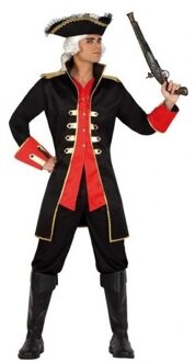 Atosa Kapitein piraat William verkleed kostuum jas voor heren