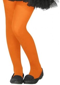 Atosa Neon oranje verkleed panty voor kinderen