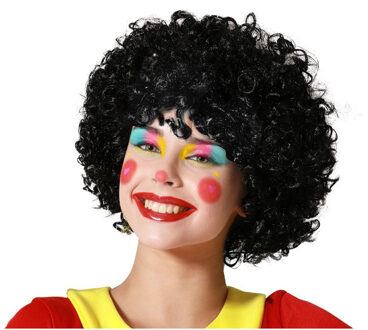 Atosa Pietenpruik - zwart - krullen - sint en piet - sinterklaas - dames/heren