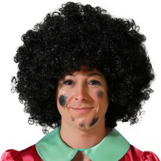 Atosa Pietenpruik - zwart - wilde krullen - sint en piet - sinterklaas - dames/heren