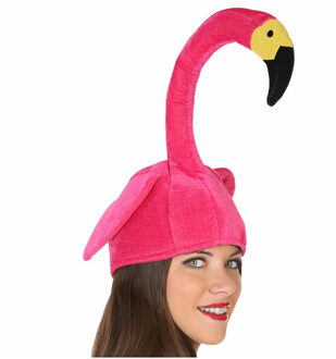 Atosa Roze flamingo voor volwassenen - Hoeden > Humoristisch