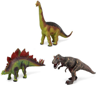 Atosa Speelgoed dino dieren figuren 3x stuks dinosaurussen