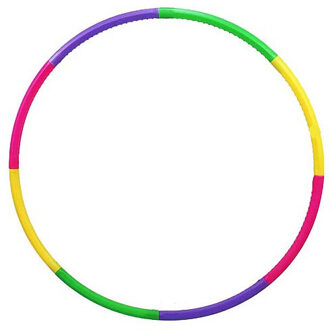 Atosa Speelgoed hoelahoep - kunststof - gekleurd - voor kinderen - D75 cm - uit losse delen Multi