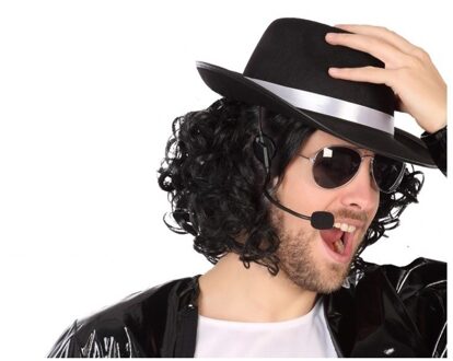 Atosa Verkleed hoofdmicrofoon - headset - Carnaval/thema accessoires - popsterlook