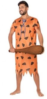 Atosa Verkleed kostuum - Holbewoner/caveman - multi kleur - polyester - Fred - voor heren