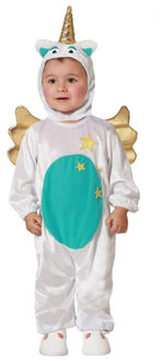 Atosa Verkleed set voor peuters - eenhoorn - wit - 2-delig - carnaval verkleedkleding