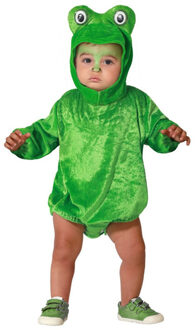 Atosa Verkleed set voor peuters - kikker - groen - 2-delig - carnaval verkleedkleding