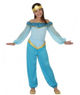 Atosa Voordelig blauw arabische prinses kostuum 128 (7-9 jaar)