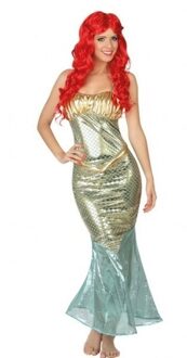Atosa Zeemeermin verkleedkostuum/jurk voor dames