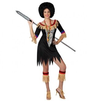 Atosa Zulu kostuum dames Zwart