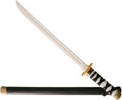 Atosa Zwaard voor een Ninja - verkleed speelgoed - 60 cm - kunststof - zwart - kind/adults - wapens